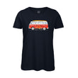Load image into Gallery viewer, t-shirt white roads donna w_t1 blu navy
