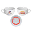 Carica l'immagine nel visualizzatore Galleria, coffee cup white roads T1
