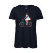 Load image into Gallery viewer, t-shirt white roads donna w_mora blu navy
