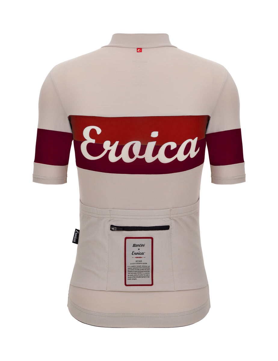 Maillot Cyclisme Vintage ARCI UISP Sarzana Liguria - Laine, Blanc, Taille 4