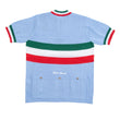 Carica l'immagine nel visualizzatore Galleria, MAGLIA LANA CELESTE TRICOLORE
