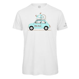 t-shirt white roads m_500 bianca