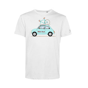 t-shirt white roads m_500 bianca