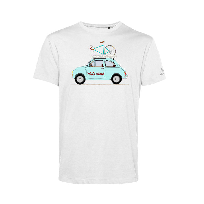 t-shirt white roads m_500 bianca