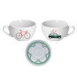 Load image into Gallery viewer, coffee cup white roads MINI
