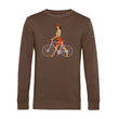 Load image into Gallery viewer, felpa girocollo white roads HOSTESS mocha
