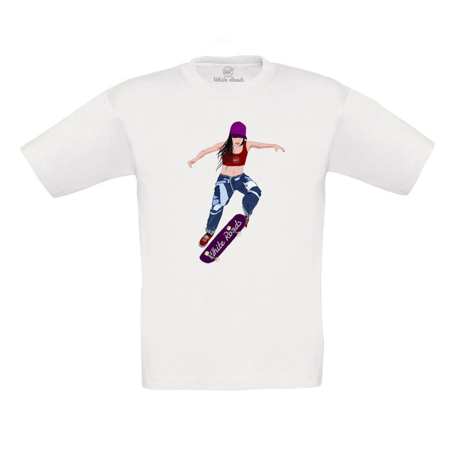 t-shirt kids girl w_skate