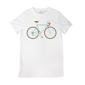 t-shirt white roads m_bike