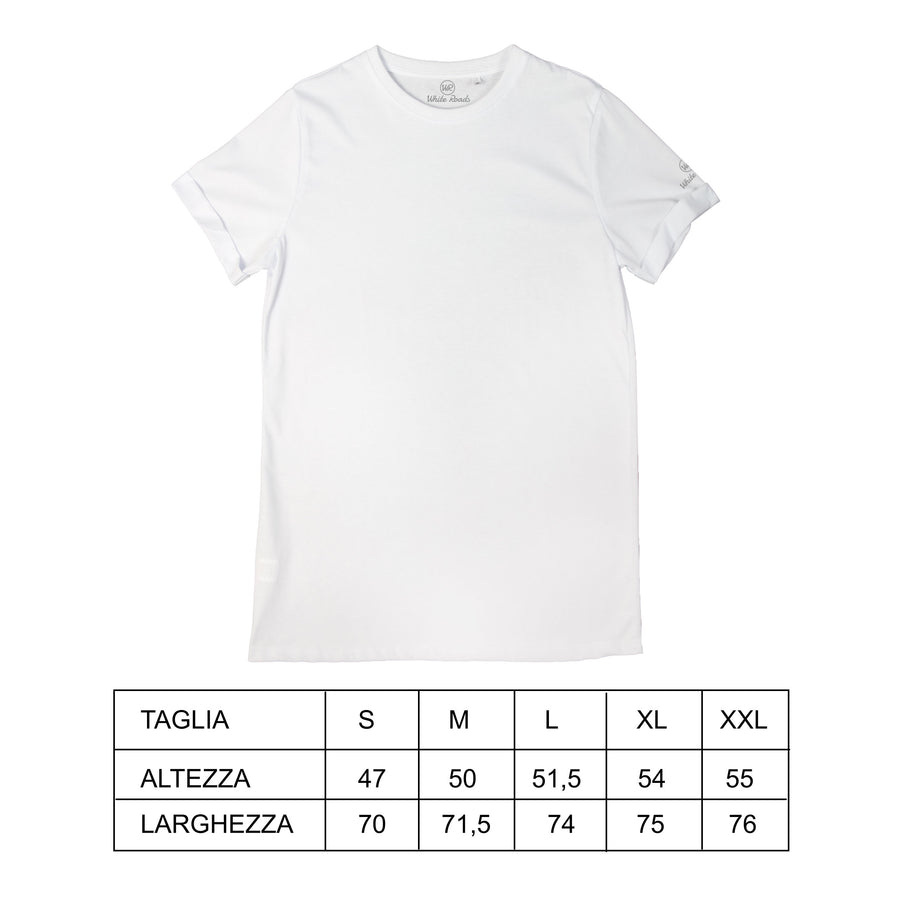t-shirt white roads m_allegria