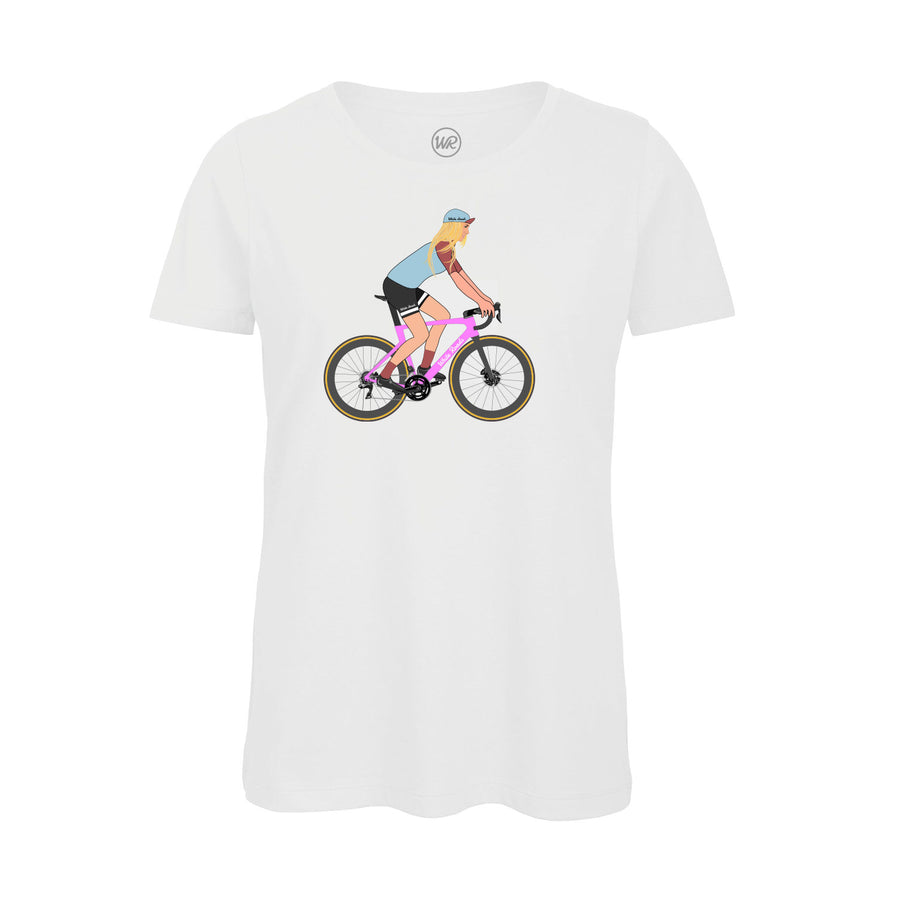 t-shirt white roads donna w_gravel bianca